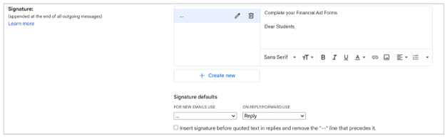signature